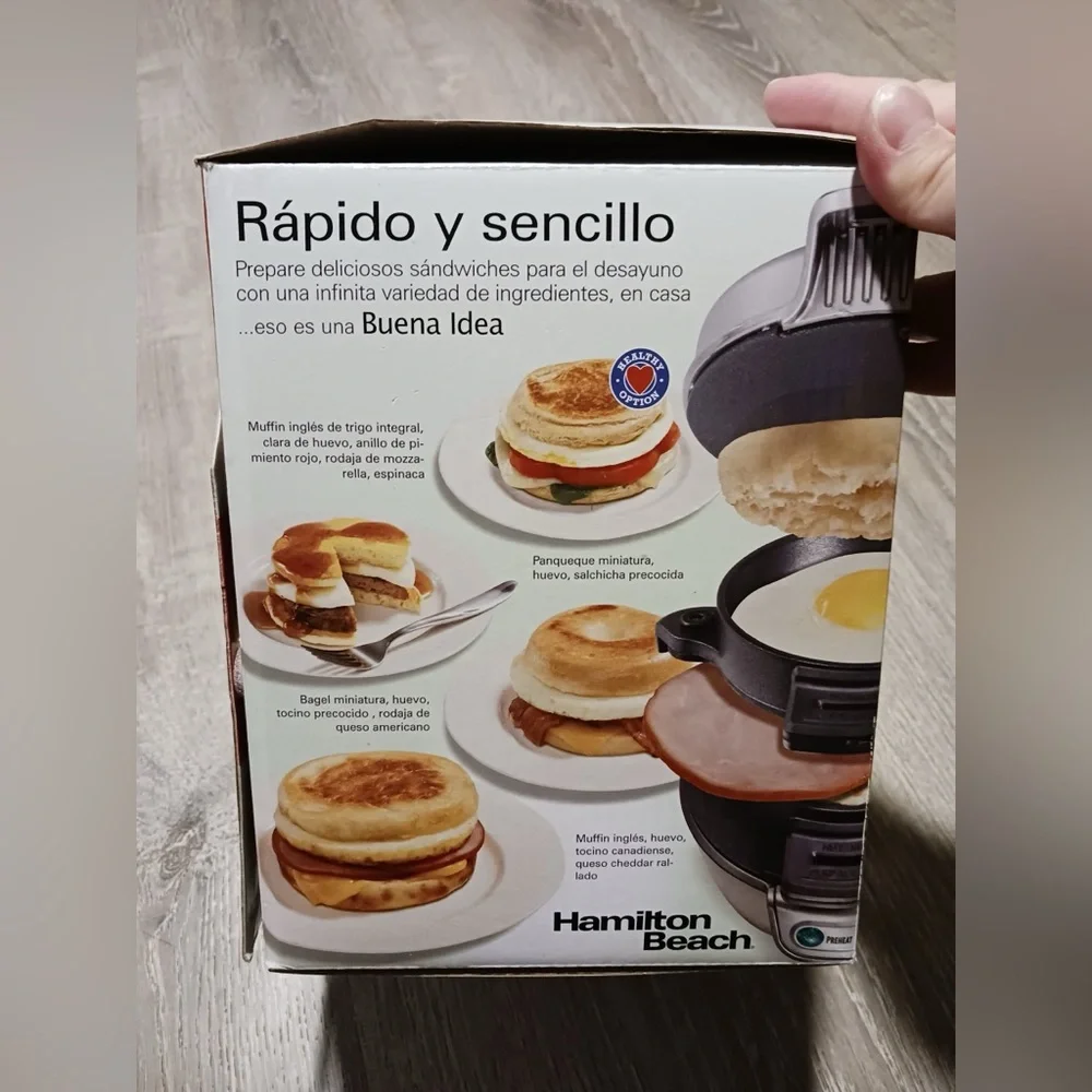 EUC Hamilton beach breakfast sandwich maker